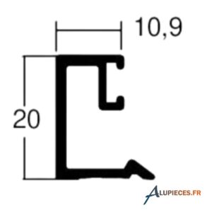 Parclose clippable 10,8mm Technal