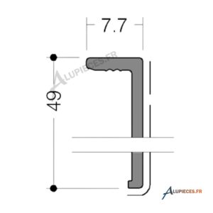 T591181 Couvre-joint 45mm Technal