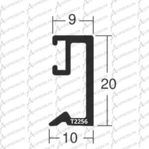 T2256 Parclose clippable 9mm Technal-côtes